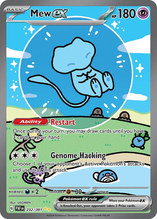 PSA 10 - 2024 Pokemon TCG Bubble Mew Ex PAF English SIR 232/091 (NOT FOR SALE)