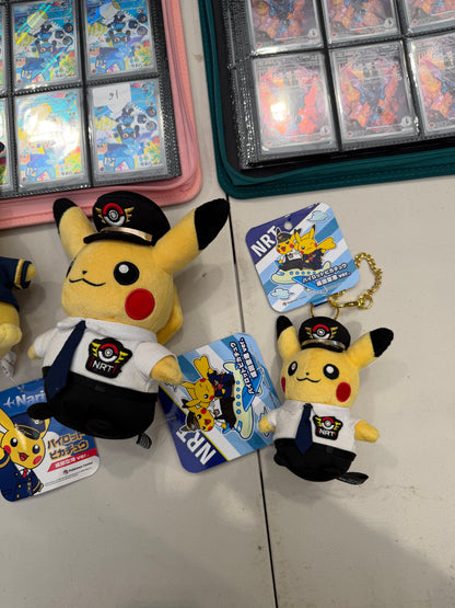 Pikachu Pilot Keychain - Pokémon Center Narita Airport Exclusive